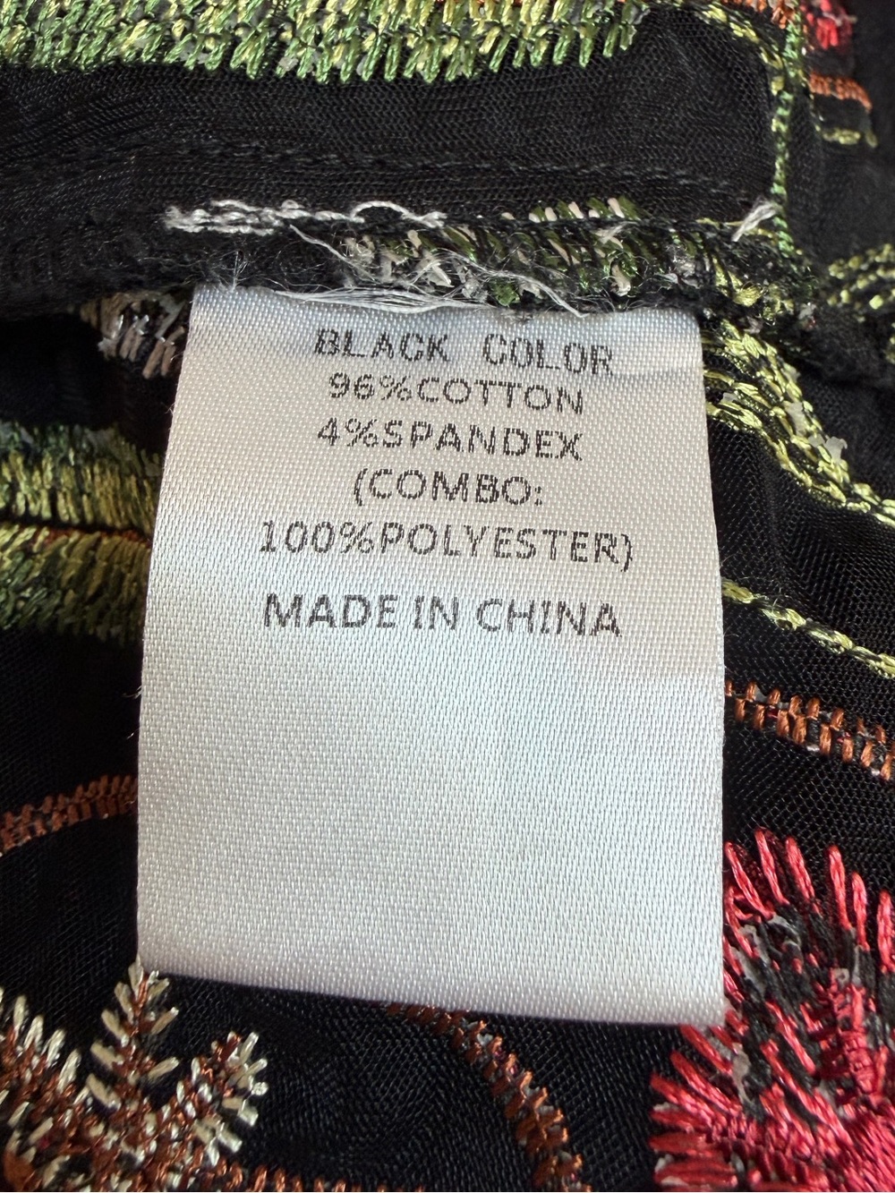 A.Z.I Floral Mesh Embroidered Jacket Black Size Medium - Picture 11 of 12